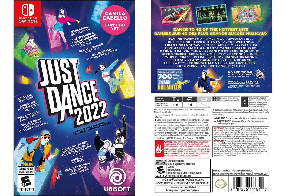 Just Dance 2022 for Nintendo Switch