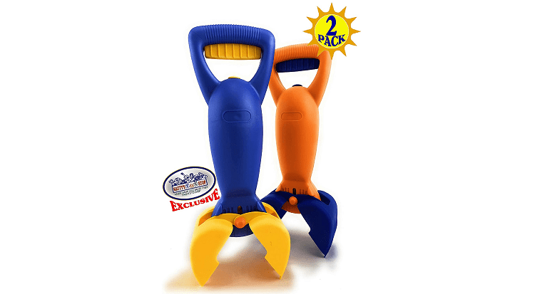 Matty's Toy Stop Plastic Sand Grabber Claw Scoops