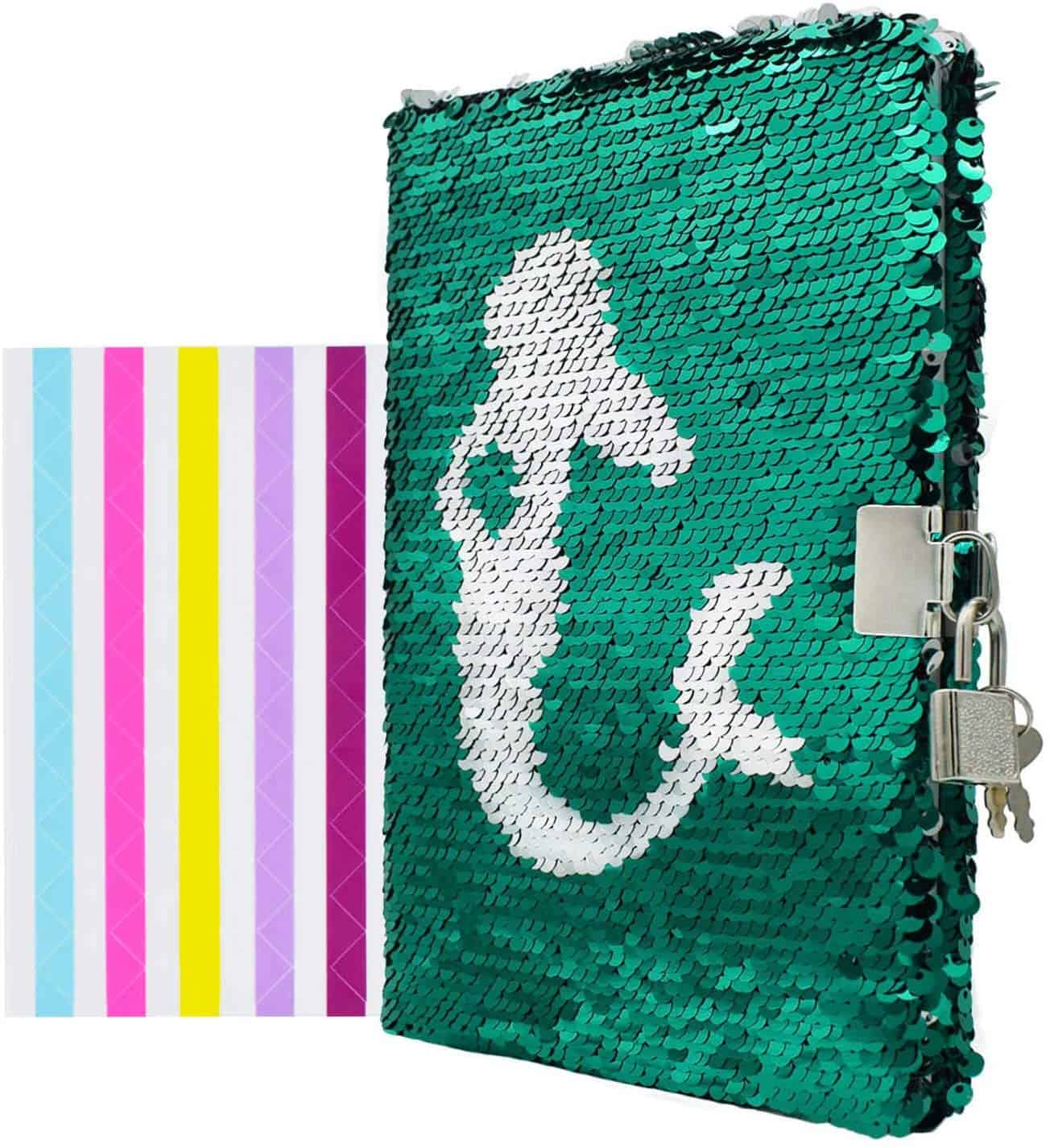 Mermaid Sequin Notebook Diary