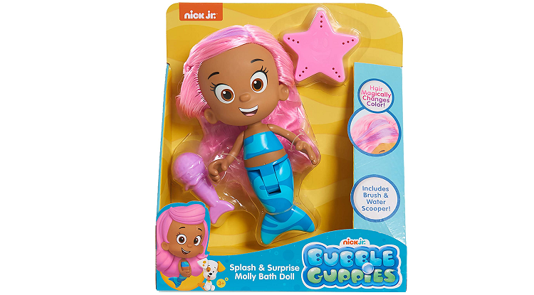 Bubble Guppies Splash and Surprise Molly Bath Doll