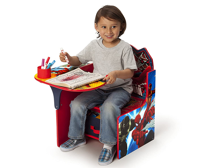 Delta Childrens Spiderman Chair and Desk With Storage Bin