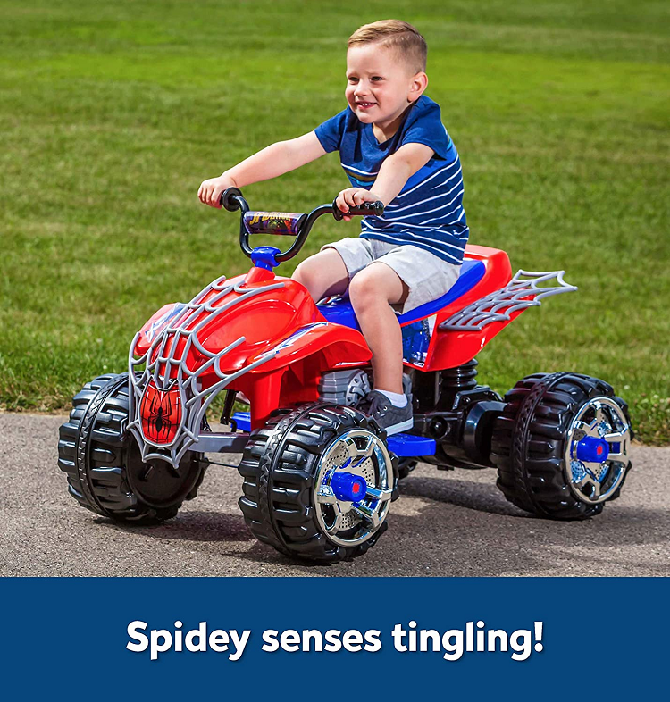 Kid Trax Marvel Spiderman ATV Ride On Toy