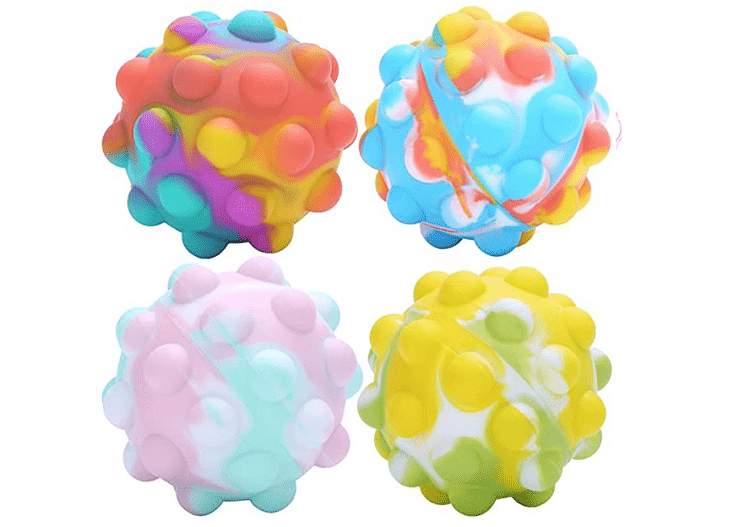 4 Pack Pop Stress Ball Fidget Toy