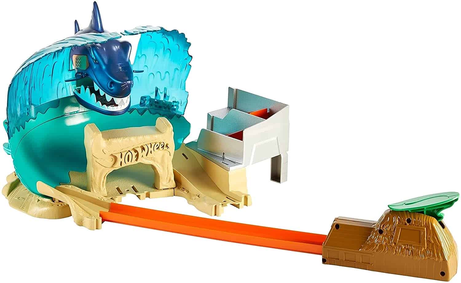 Hot Wheels City Shark Beach Battle Challenge Playset