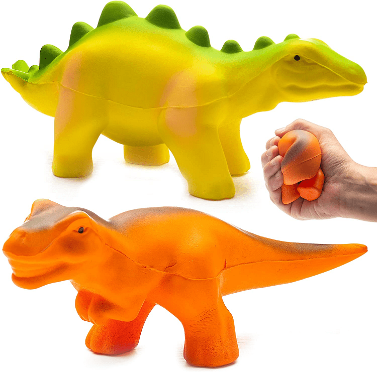 Slow-Rise Dino Squishy Toy Pack