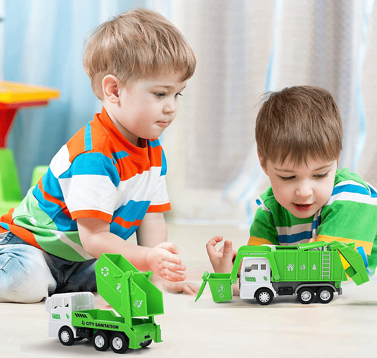 3 Pack Sanitation Truck Playset