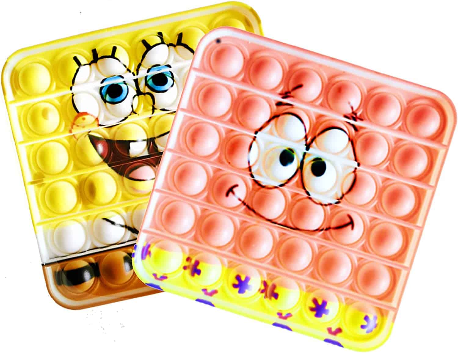 Fidget Pack of 2 Popit Spongebob Toys