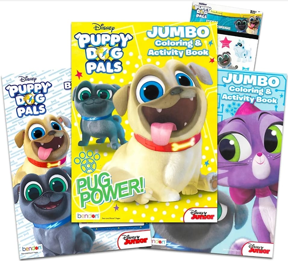 Puppy Dog Pals Coloring Book Bundle Set