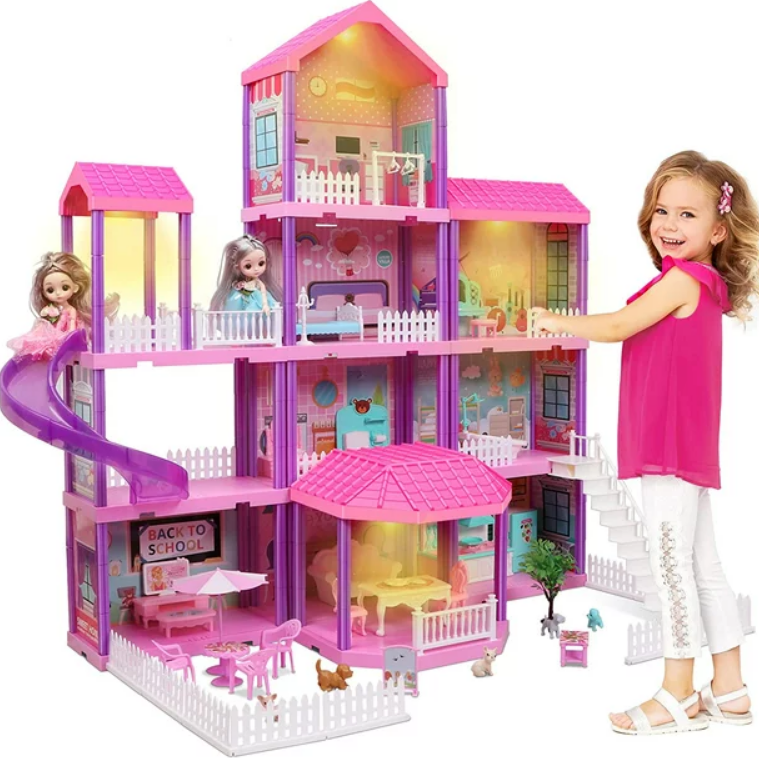 Amazing Classic Dollhouse With Dolls