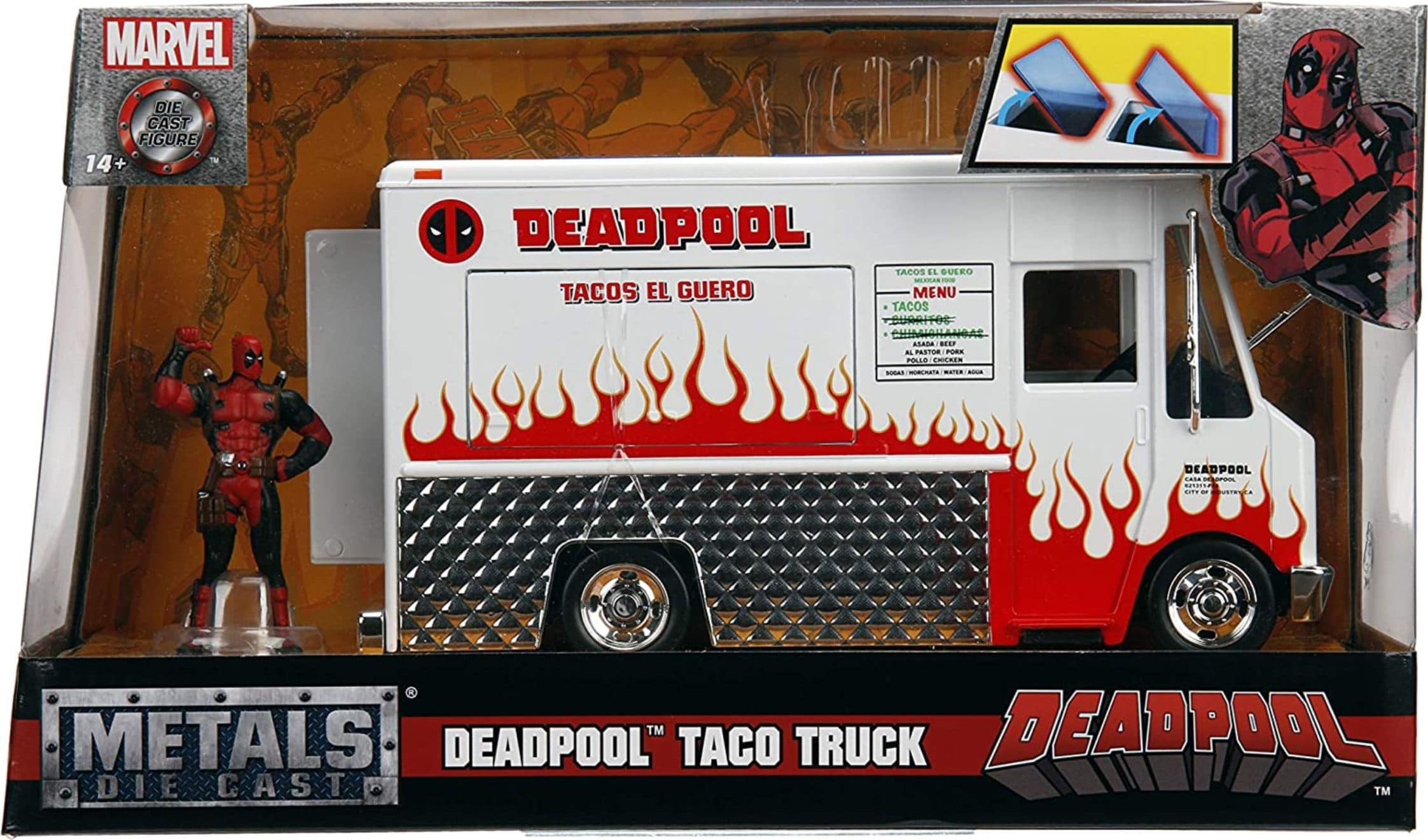 Marvel Deadpool & Taco Truck Die-cast Car