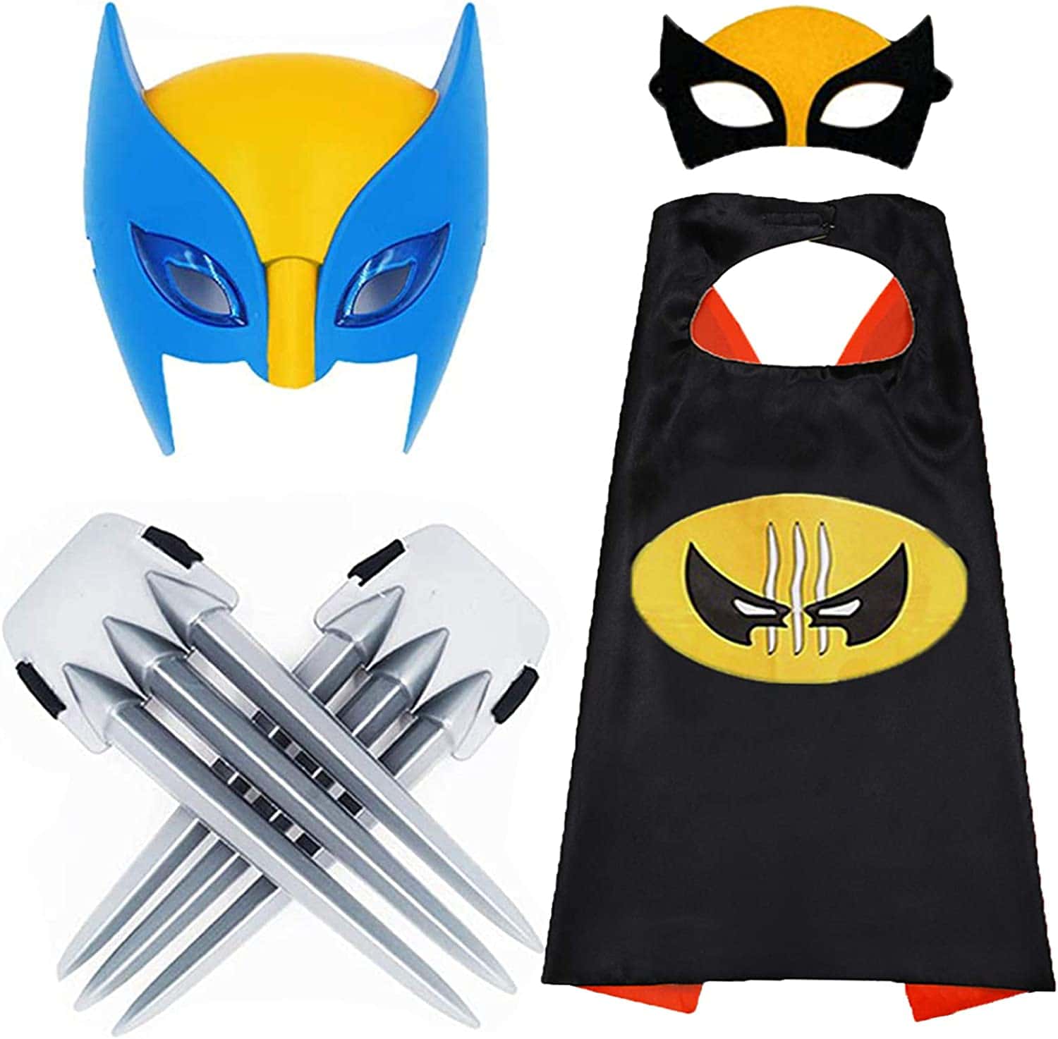 superhero led wolverine masks and capes